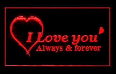 I Love You Forever LED Neon Sign